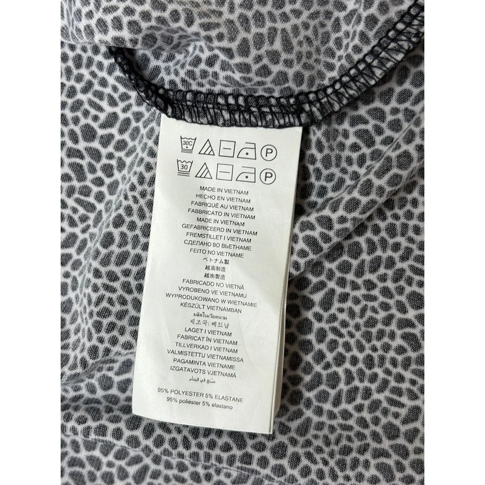 Michael Kors Black White Shift Dress XL Criss Cross Designer Edgy Elegance